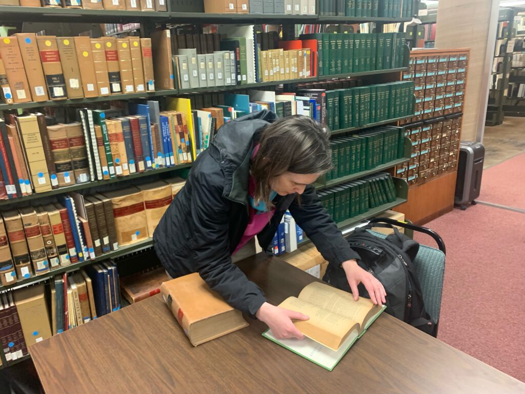 Brennan Gardner Rivas at the Oklahoma Department of Libraries & Archives